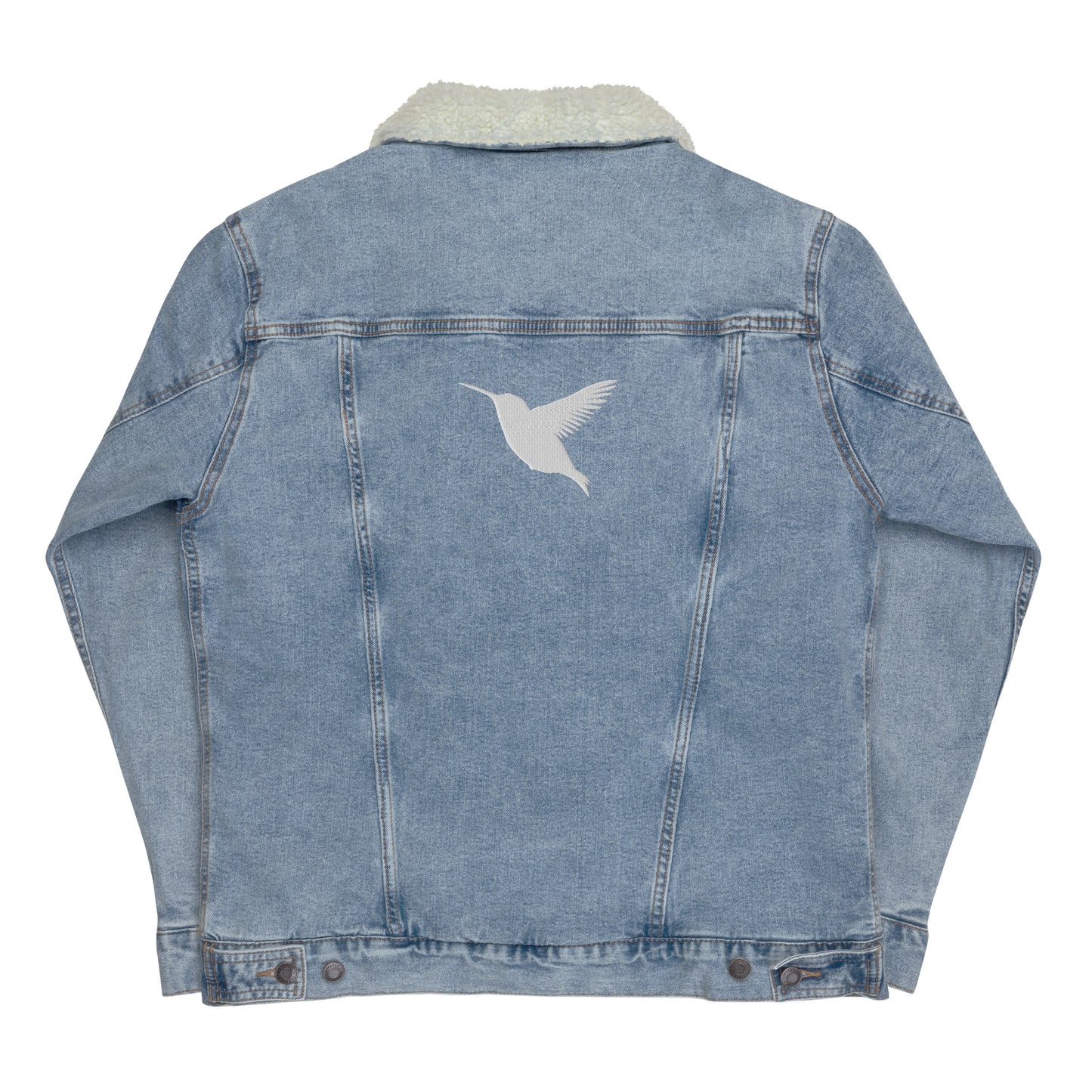 Sunbird unisex denim sherpa jacket